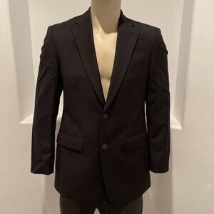 IKE BEHAR New York Men’s Wool Blazer Sport Coat Jacket Black 2 Buttons Size 38R